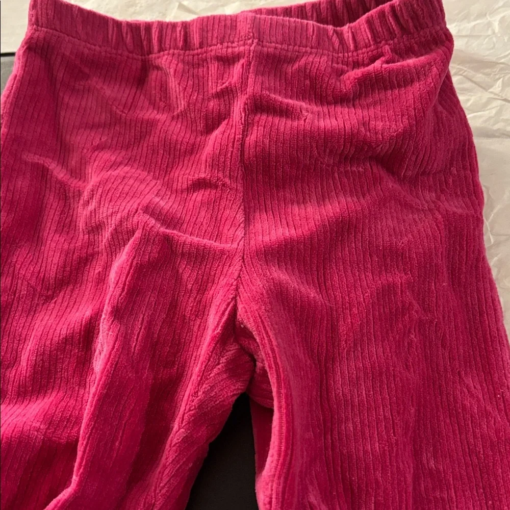 The Children's Place Stretch velour ribbed slack set with ruffle hem 6-9 months - Picture 4 of 9